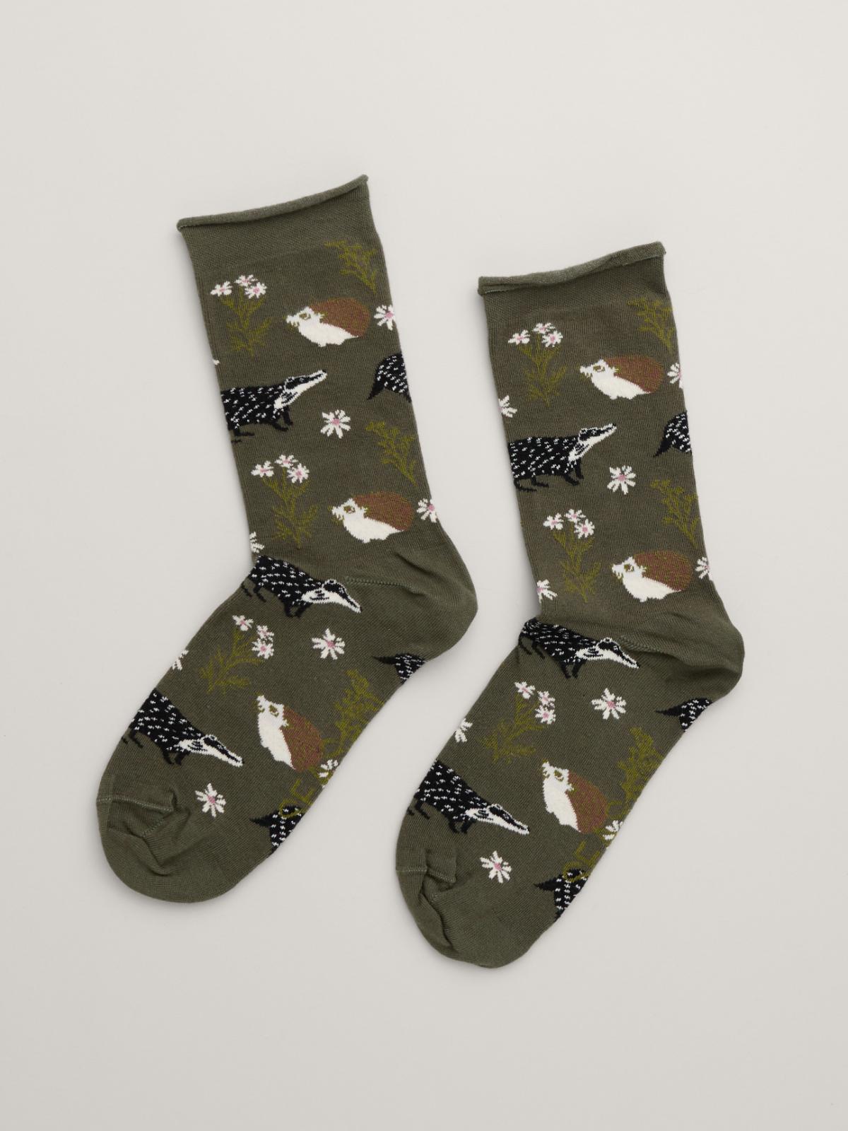 Socken Arty Woodland Floor Highland