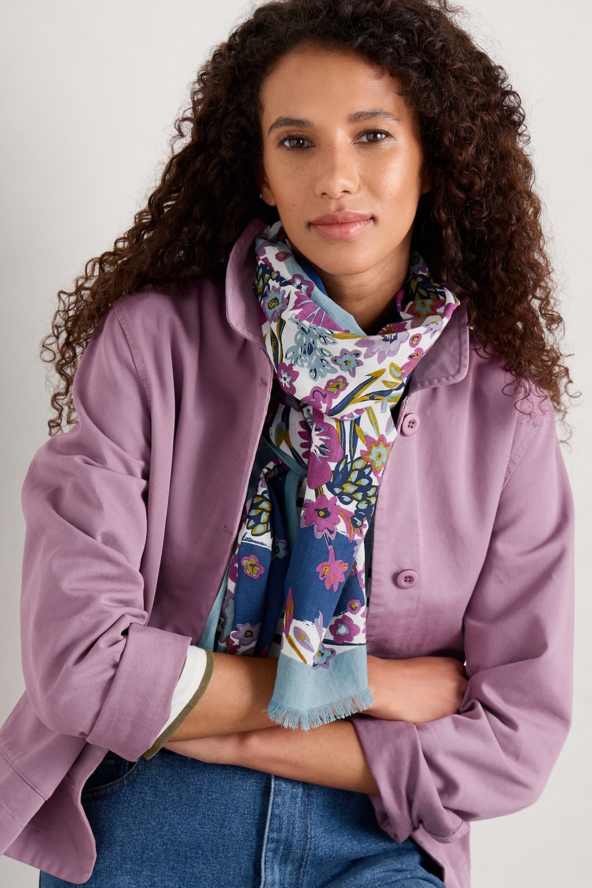 Tuch Summer Floral Border