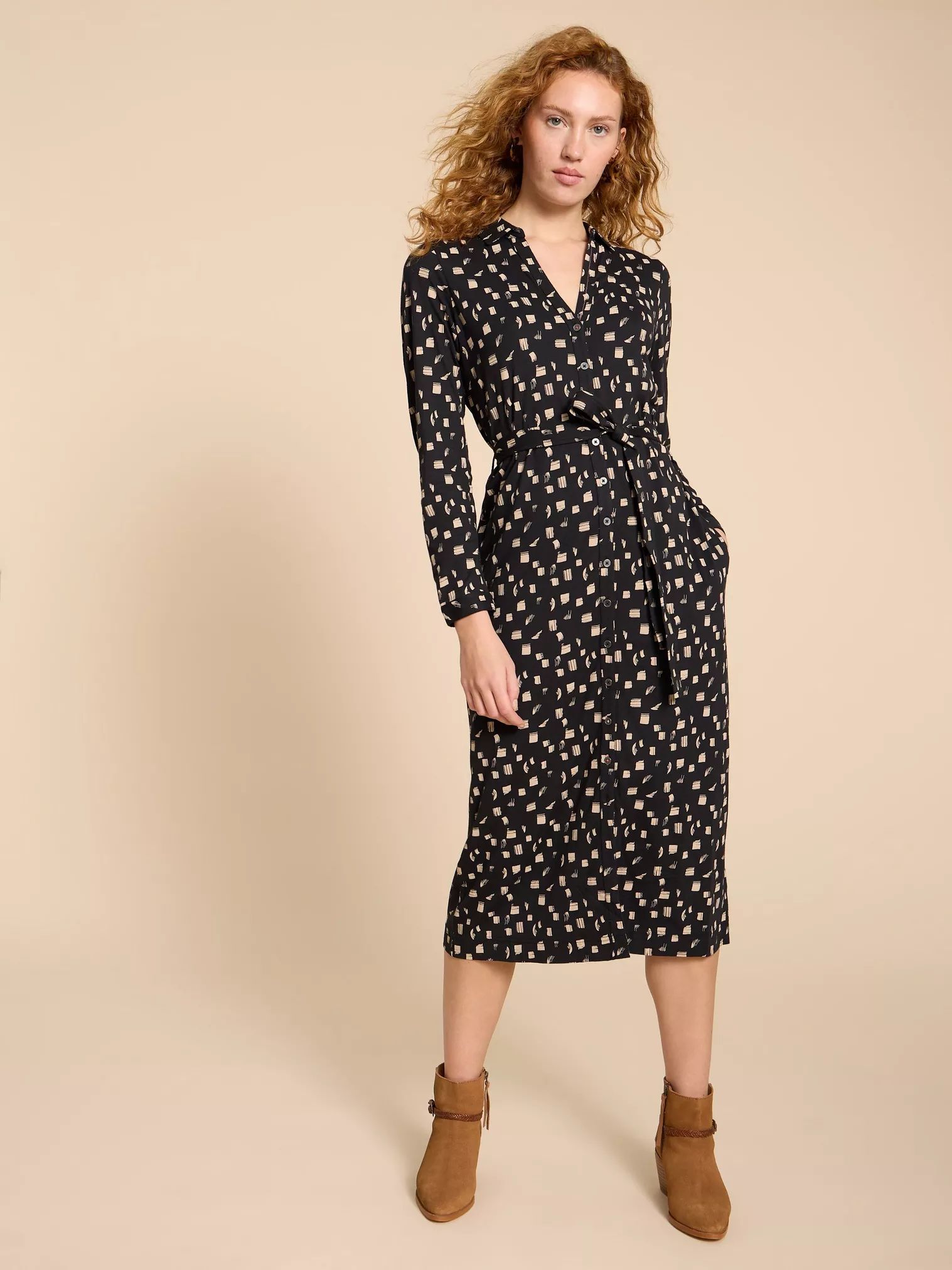 Kleid Annie Black Print