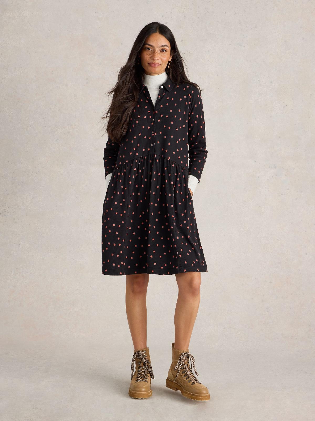 Kleid Everly Rib Black