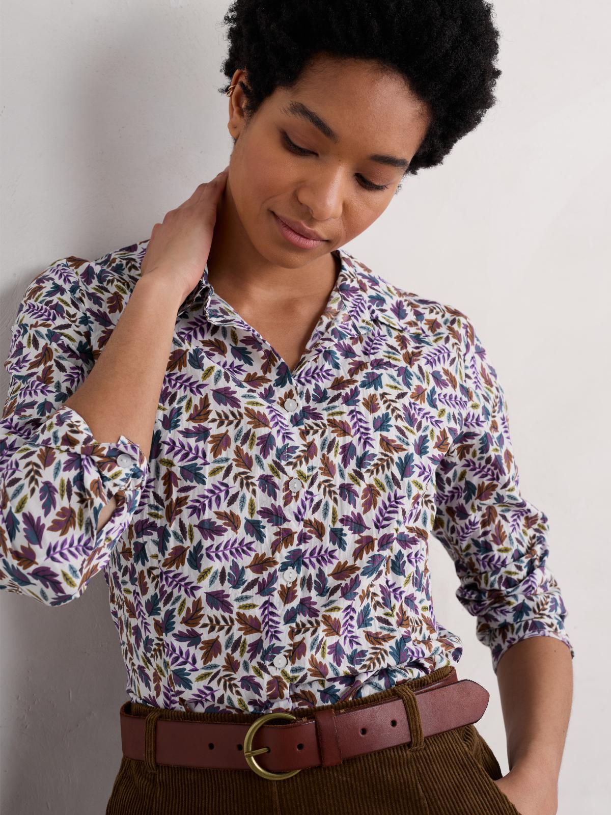 Hemd Larissa Sunlit Leaves