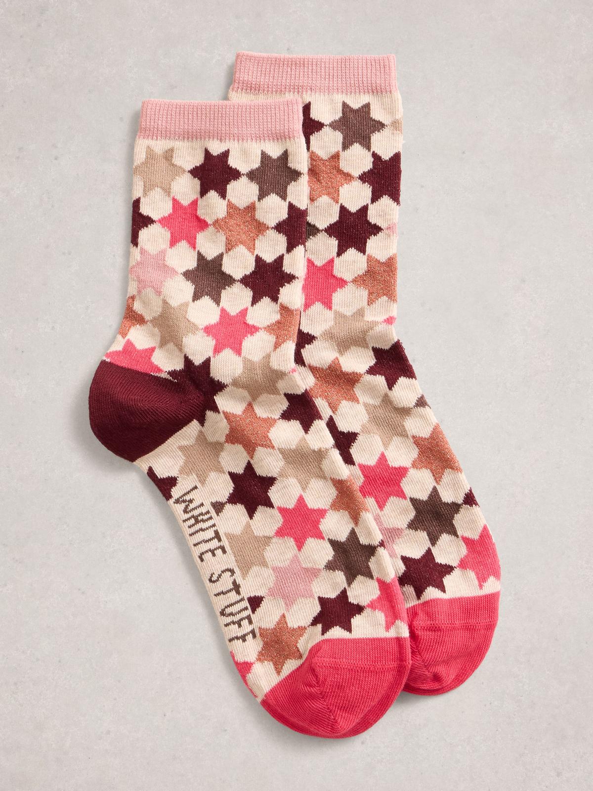 Socken Pattern Pink